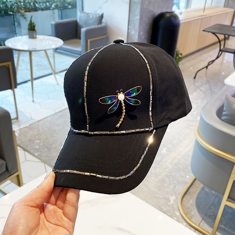 New hat Women's Korean version Cute dragonfly baseball cap Fashion autumn sun hat Women sun shading and sunscreen cap tide, No box
New hat Women's Korean version Cute dragonfly baseball cap Fashion autumn sun hat Women sun shading and sunscreen cap tide, No box