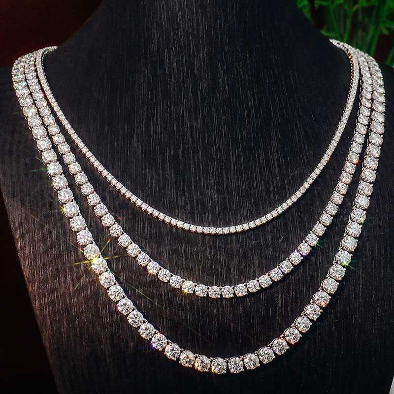 Fine Jewelry 18k Gold Plated Custom Tennis Necklace 925 Silver Moissanite Tennis Chain Necklace for Women and Men
Fine Jewelry 18k Gold Plated Custom Tennis Necklace 925 Silver Moissanite Tennis Chain Necklace for Women and Men