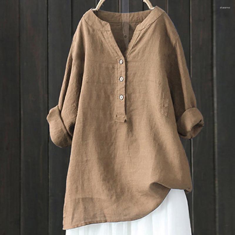 Women's Blouses Women Shirt V-neck Buttons Half Placket Vintage Blouse Retro Long Sleeve Pullover Tops Solid Color Casual Top Streetwear, Khaki
Women's Blouses Women Shirt V-neck Buttons Half Placket Vintage Blouse Retro Long Sleeve Pullover Tops Solid Color Casual Top Streetwear, Khaki