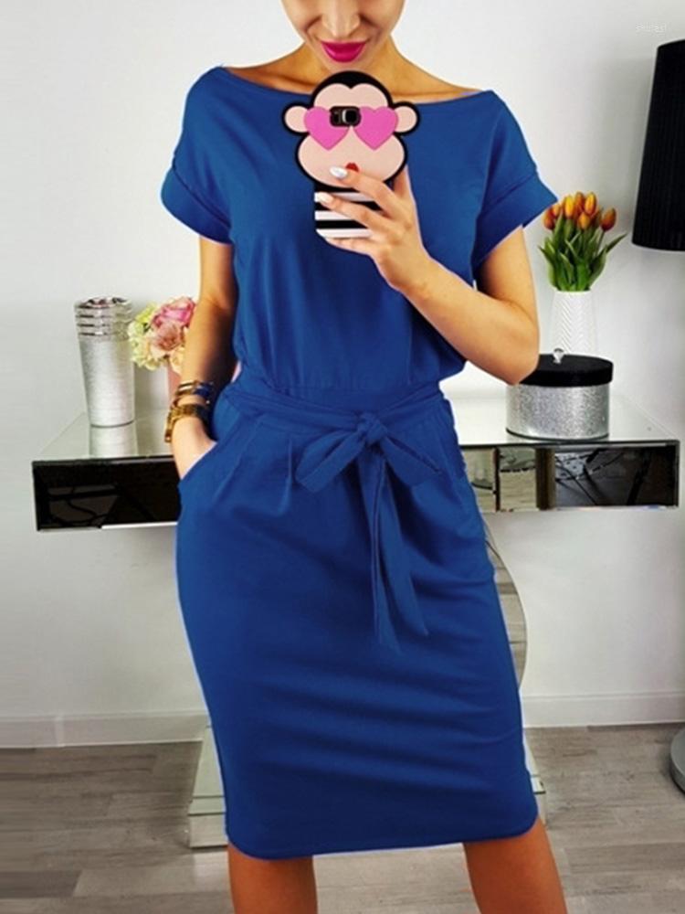 Party Dresses Solid Women Pockets Fashion Short Sleeeve Office Elegant Female Casual Summer, Dark gray
Party Dresses Solid Women Pockets Fashion Short Sleeeve Office Elegant Female Casual Summer, Dark gray