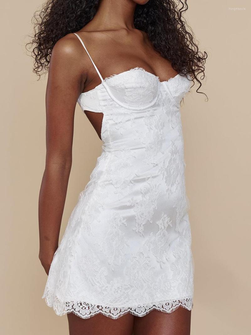 Casual Dresses Dghisre Women Summer Spaghetti Strap Dress Backless Floral Lace Party Mini For Cocktail Beach Nightclub, White
Casual Dresses Dghisre Women Summer Spaghetti Strap Dress Backless Floral Lace Party Mini For Cocktail Beach Nightclub, White