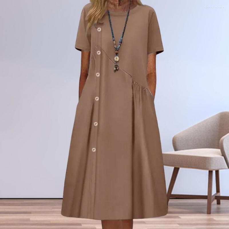 Casual Dresses Sweet Women Dress Pleated Knee Length Plus Size Lady Summer Pockets Garment, Sky blue
Casual Dresses Sweet Women Dress Pleated Knee Length Plus Size Lady Summer Pockets Garment, Sky blue