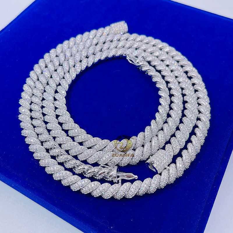 Stock Ready to Ship Gra Certificated Vvs Moissanite Dia 8mm 18inch Hip Hop Iced Out Rope Chain