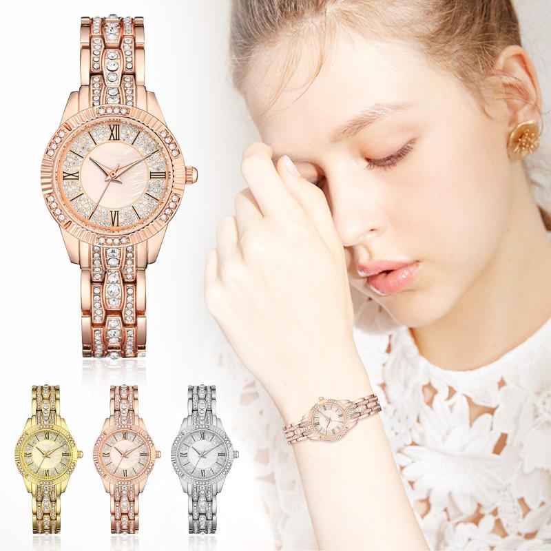 Wristwatches Fashion Wrist Watch Rose Gold Womens Diamond Ladies Watches Simple Metal Strap Women'S L5
Wristwatches Fashion Wrist Watch Rose Gold Womens Diamond Ladies Watches Simple Metal Strap Women'S L5