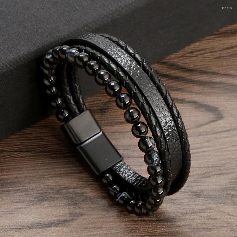 Charm Bracelets Leather Bracelet Men Classic Fashion Tiger Eye Beaded Multi Layer For Jewelry Gift
Charm Bracelets Leather Bracelet Men Classic Fashion Tiger Eye Beaded Multi Layer For Jewelry Gift