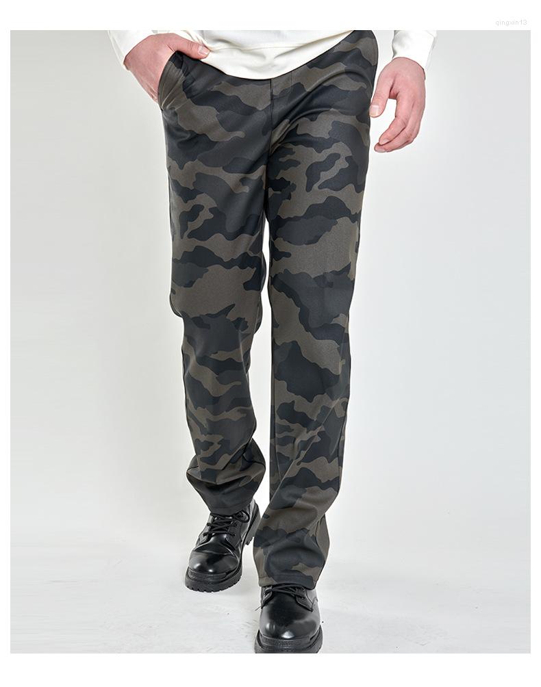 Men's Pants Casual Leather Men's High Waisted Straight Tube Windproof Waterproof And Stain Resistant Camouflage White
Men's Pants Casual Leather Men's High Waisted Straight Tube Windproof Waterproof And Stain Resistant Camouflage White