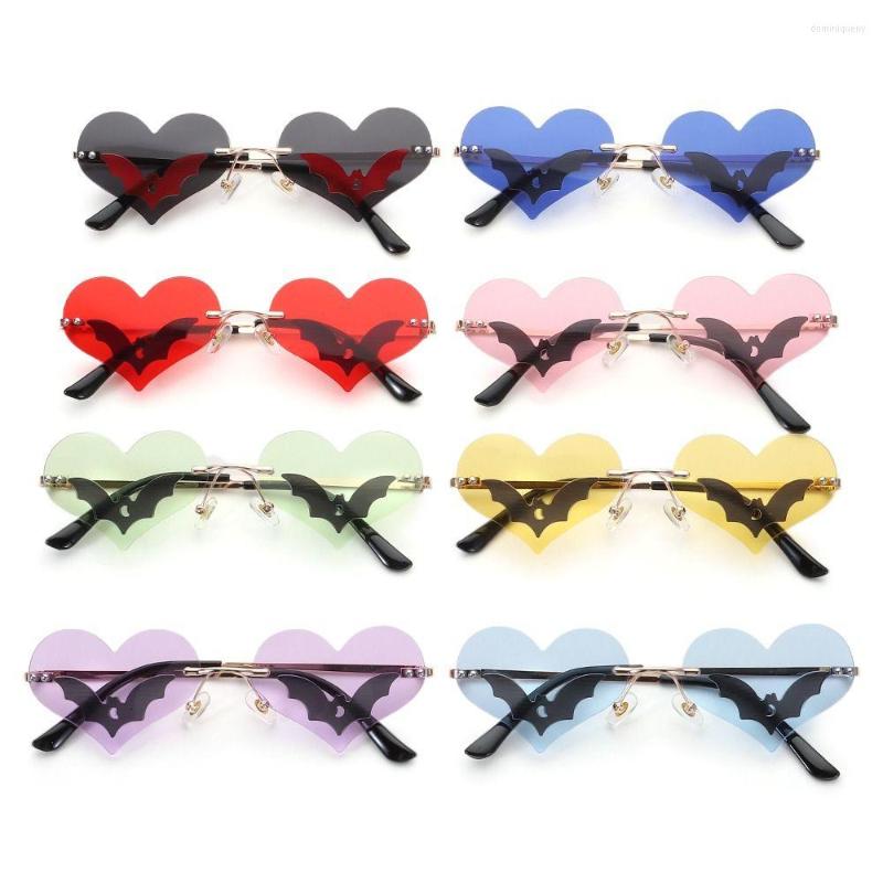 Sunglasses Women Men Rimless UV 400 Protection Eyewear Bat Heart-shaped Sun Glasses Festival Party
Sunglasses Women Men Rimless UV 400 Protection Eyewear Bat Heart-shaped Sun Glasses Festival Party