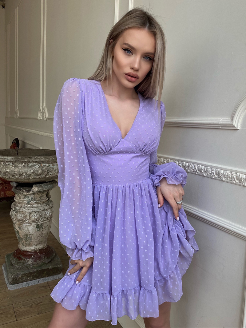 Casual Dresses Capucines Swiss Dot Ruffles Deep V Neck Summer Dress Women Solid Color Lantern Sleeve French Robe A Line Mini Chiffon Dresses 230509, Black
Casual Dresses Capucines Swiss Dot Ruffles Deep V Neck Summer Dress Women Solid Color Lantern Sleeve French Robe A Line Mini Chiffon Dresses 230509, Black