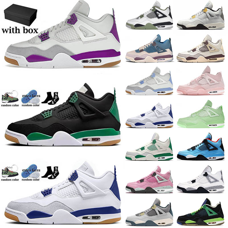 4 Men Women Basketball Shoes Jumpman 4s Midnight Navy University Pink Cactus Jack Green Pink Military Black Cat Sneakers, 25 40-47
4 Men Women Basketball Shoes Jumpman 4s Midnight Navy University Pink Cactus Jack Green Pink Military Black Cat Sneakers, 25 40-47