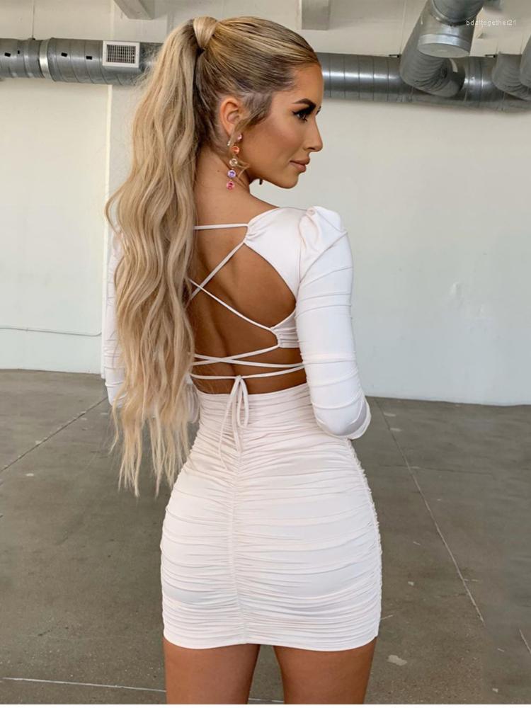Casual Dresses WeiYao Sexy For Women Backless Lace-Up Buttock Skirt Long Sleeve Pleated Slim Mini Dress Evening Party, Black
Casual Dresses WeiYao Sexy For Women Backless Lace-Up Buttock Skirt Long Sleeve Pleated Slim Mini Dress Evening Party, Black