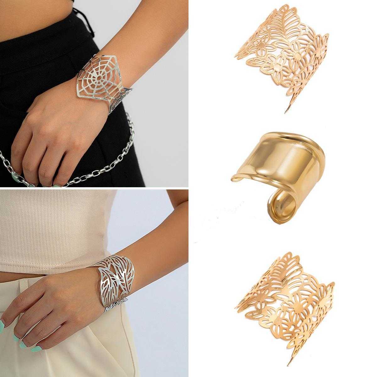 Ornament French Simplicity Design Charm Sense Open End Polished Bracelet Niche Retro Hollow Leaves
Ornament French Simplicity Design Charm Sense Open End Polished Bracelet Niche Retro Hollow Leaves