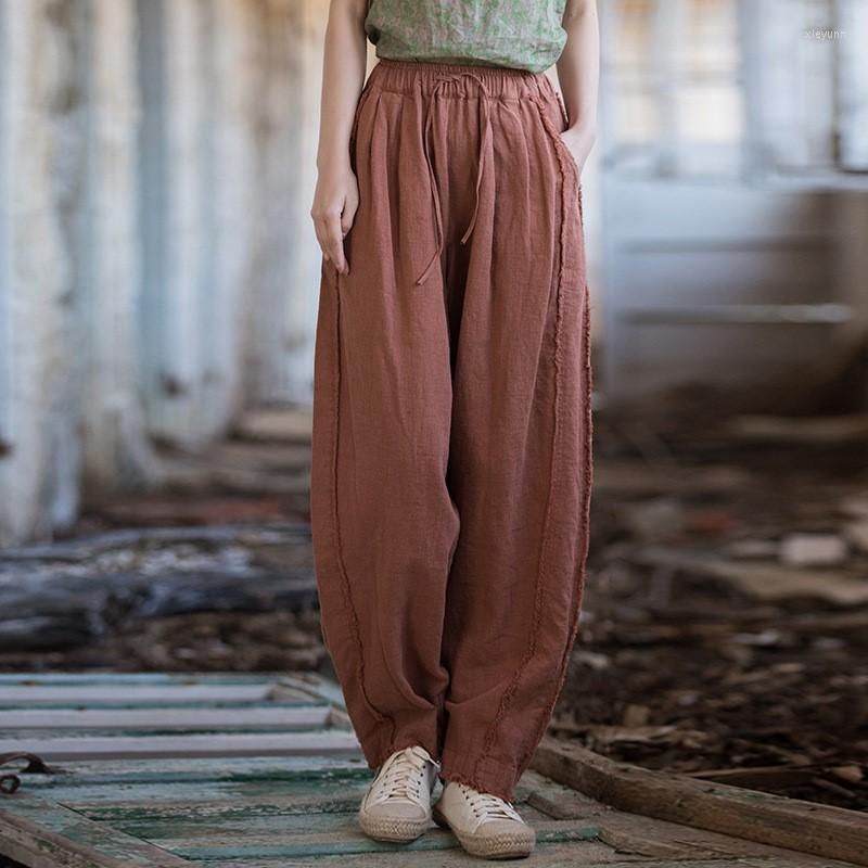 Women's Pants Johnature Women Vintage Ramie Straight Elastic Waist Bandage Spring Trouser 2023 Solid Color Patchwork Casual, Linen
Women's Pants Johnature Women Vintage Ramie Straight Elastic Waist Bandage Spring Trouser 2023 Solid Color Patchwork Casual, Linen