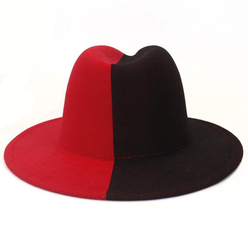 Berets 2023 Black Cream Patchwork Jazz Fedora Hat Men Women Elegant Dresses Felt Hats Big Brim Party Wedding Cap Sombreros, C style
Berets 2023 Black Cream Patchwork Jazz Fedora Hat Men Women Elegant Dresses Felt Hats Big Brim Party Wedding Cap Sombreros, C style