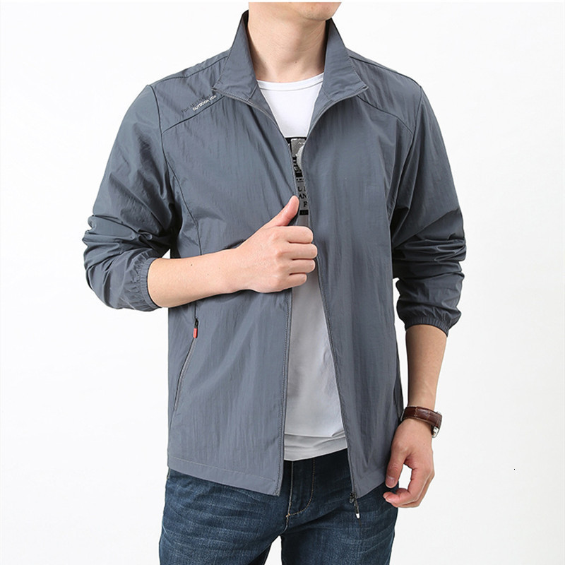 Men's Jackets Summer Quick Drying Breathable Jacket Man Outdoor Ultra Thin Sunscreen Casual Skin Coats Fishing Climbing Hiking Anti UV Outwear 23
