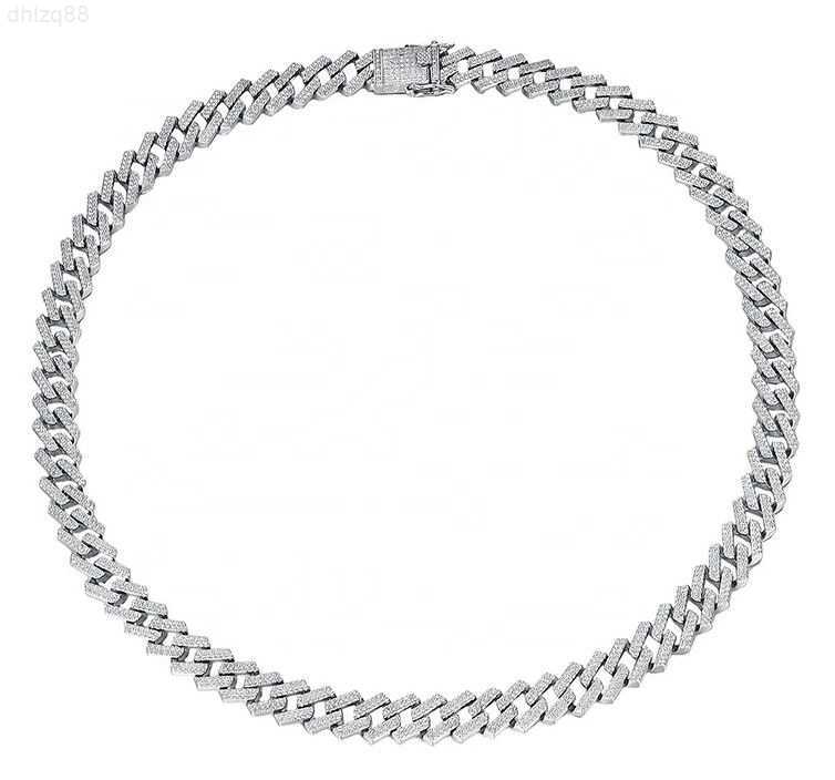 Trendy Hip Hop Full Diamond 8mm 10mm Cuban Chain Link 925 Sterling Silver Cuban Necklace
Trendy Hip Hop Full Diamond 8mm 10mm Cuban Chain Link 925 Sterling Silver Cuban Necklace