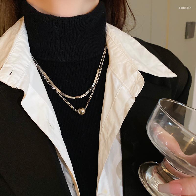 Chains Korean Version Round Bead Rectangular Block Splicing Necklace Temperament Advanced Sweater Chain Small Crowd Luxury Necklace.
Chains Korean Version Round Bead Rectangular Block Splicing Necklace Temperament Advanced Sweater Chain Small Crowd Luxury Necklace.
