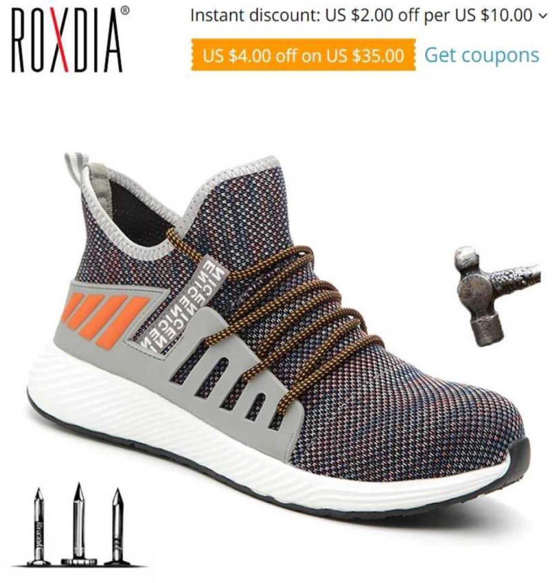 Ultralight steel toe cap men boots safety shoe work sneakers breathable outdoor shoe plus size 36 ROXDIA brand RXM159 2201153787065, Brown
Ultralight steel toe cap men boots safety shoe work sneakers breathable outdoor shoe plus size 36 ROXDIA brand RXM159 2201153787065, Brown