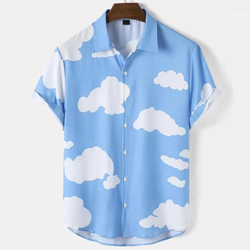 Men's Casual Shirts Plus Size Lapel Buttons Short Sleeve Cloud Printed Men's Hawaiian Fashionable Tops For Summer Holidays Clothing, E01-001
Men's Casual Shirts Plus Size Lapel Buttons Short Sleeve Cloud Printed Men's Hawaiian Fashionable Tops For Summer Holidays Clothing, E01-001