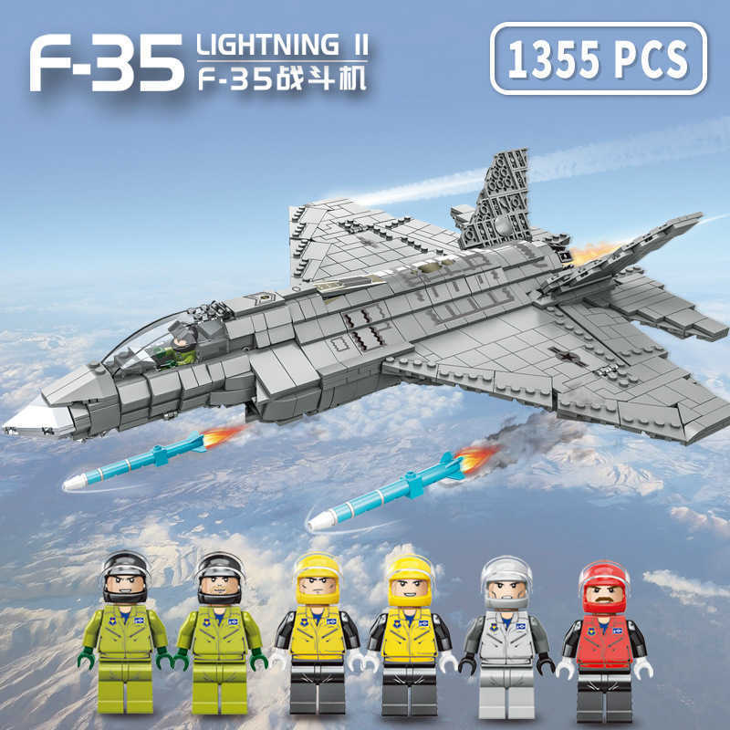 F-35 Lightning Fighter Small Particle Blocks Stealth Bomber Model Military Aircraft Assembly T230509 
F-35 Lightning Fighter Small Particle Blocks Stealth Bomber Model Military Aircraft Assembly T230509