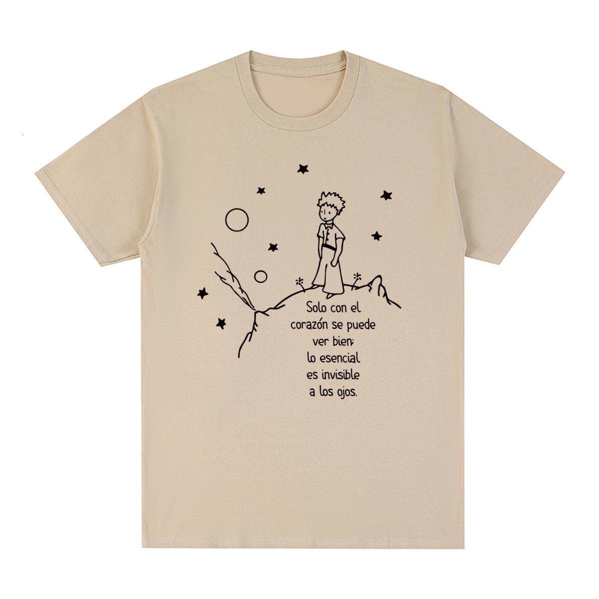 Men' T-Shirts Little Prince Le Petit Vintage T-shirt Summer Fashion 90s Anime Print Casual Cotton Men T shirt Tee Tshirt Womens Tops 230509, Khaki
Men' T-Shirts Little Prince Le Petit Vintage T-shirt Summer Fashion 90s Anime Print Casual Cotton Men T shirt Tee Tshirt Womens Tops 230509, Khaki
