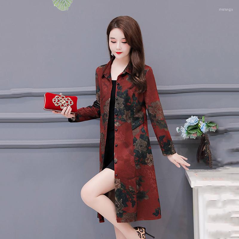 Women's Jackets Button Trench Coat Women's Temperament Mid-length Dress Print Spring And Autumn Casual Lapel Long-Sleeve Cardigan Womens, Green
Women's Jackets Button Trench Coat Women's Temperament Mid-length Dress Print Spring And Autumn Casual Lapel Long-Sleeve Cardigan Womens, Green