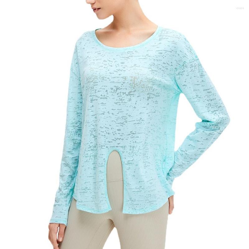 Active Shirts Women Split Hem Sports Long Sleeve T Soft Yoga T-shirt Quick-Drying Loose Gym Fitness Tops Lightness Training Sportswear, Blue
Active Shirts Women Split Hem Sports Long Sleeve T Soft Yoga T-shirt Quick-Drying Loose Gym Fitness Tops Lightness Training Sportswear, Blue