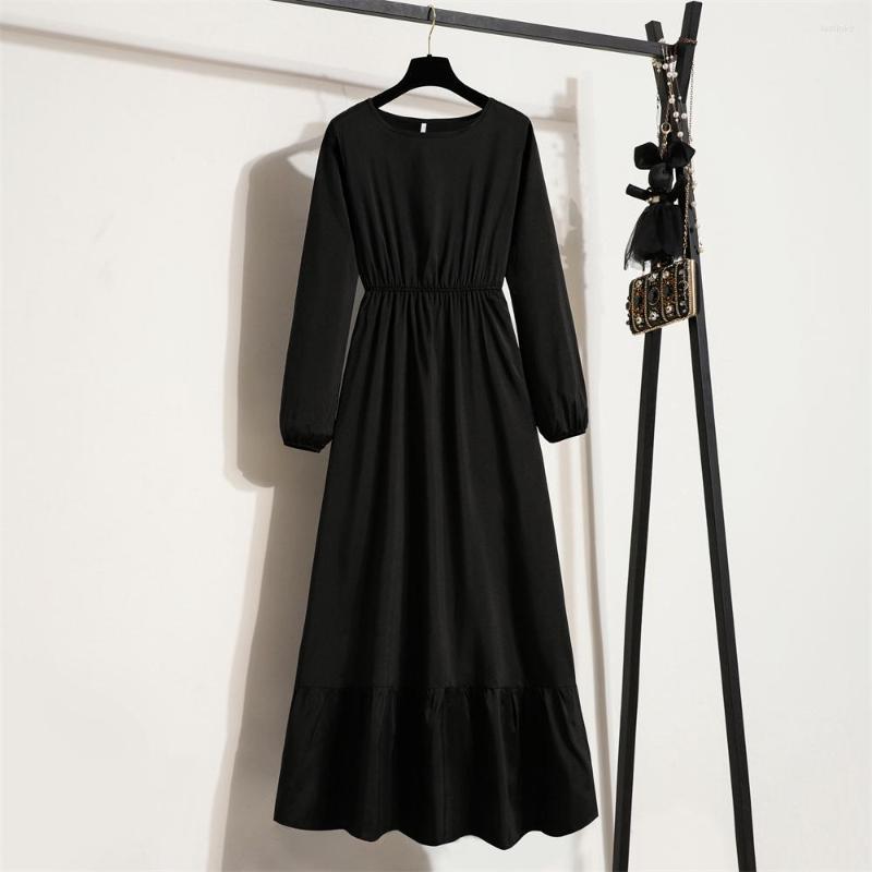 Casual Dresses Sigutan 2023 Spring Female Solid Vestidos Full Sleeve O-neck Chiffon Dress Women Long, Navy
Casual Dresses Sigutan 2023 Spring Female Solid Vestidos Full Sleeve O-neck Chiffon Dress Women Long, Navy