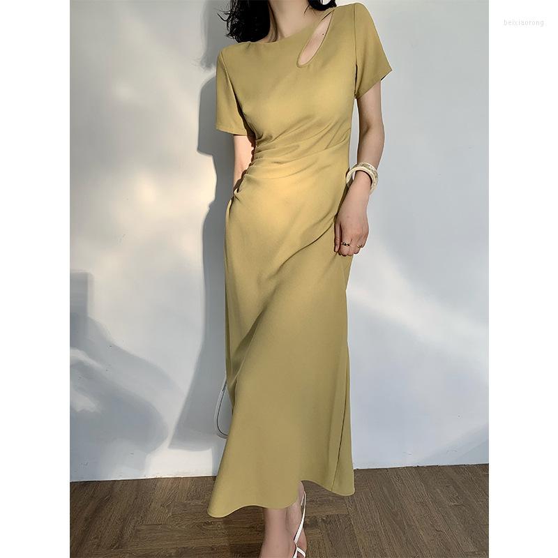 Party Dresses Dress Women Hollow Out Shirring Bodycon Slim Elegant Female Spring Pure Color O-Neck Long Summer French Style, Black
Party Dresses Dress Women Hollow Out Shirring Bodycon Slim Elegant Female Spring Pure Color O-Neck Long Summer French Style, Black