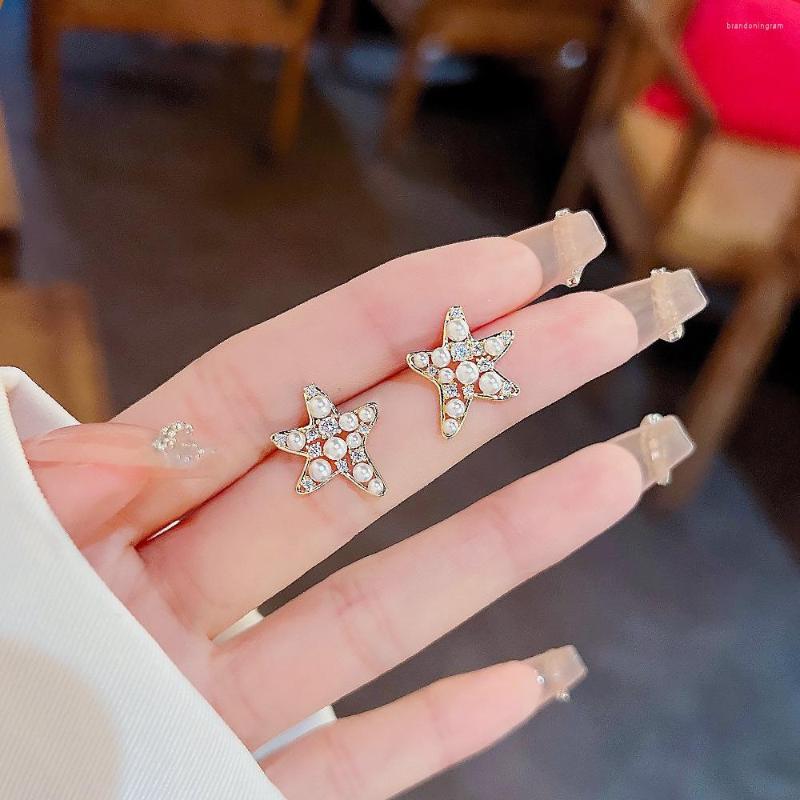 Stud Earrings Starfish Pearl Five-pointed Star Zircon Lucky Love Heart Mother's Day Woman Girl Wedding Blessing Ear Studs Jewelry
Stud Earrings Starfish Pearl Five-pointed Star Zircon Lucky Love Heart Mother's Day Woman Girl Wedding Blessing Ear Studs Jewelry