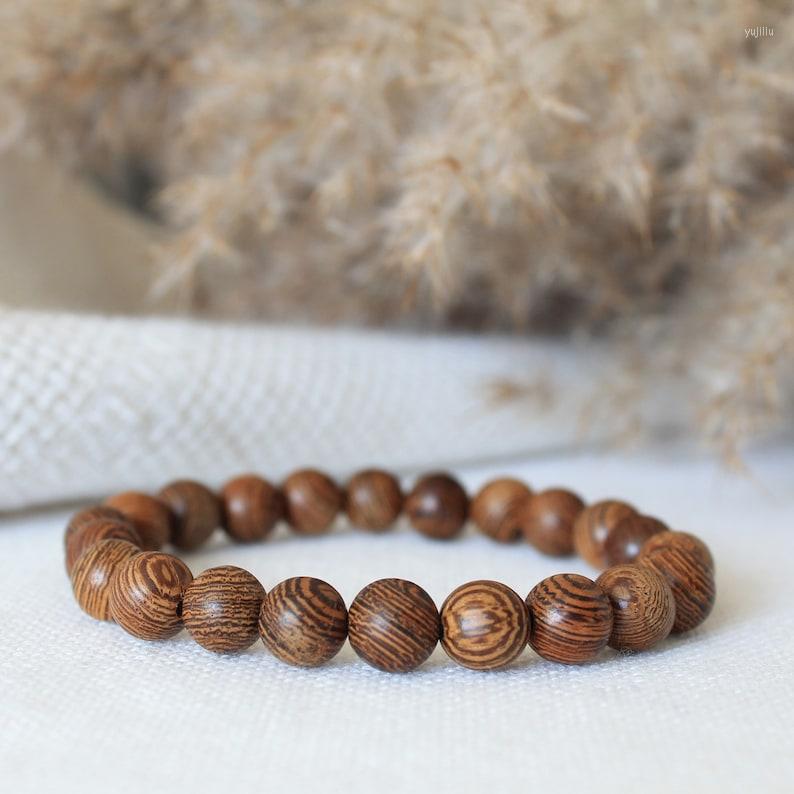 Link Bracelets Wenge Wood Bracelet For Men & Women Bead Handmade Wooden Yoga Lover Gift Mothers Day
Link Bracelets Wenge Wood Bracelet For Men & Women Bead Handmade Wooden Yoga Lover Gift Mothers Day