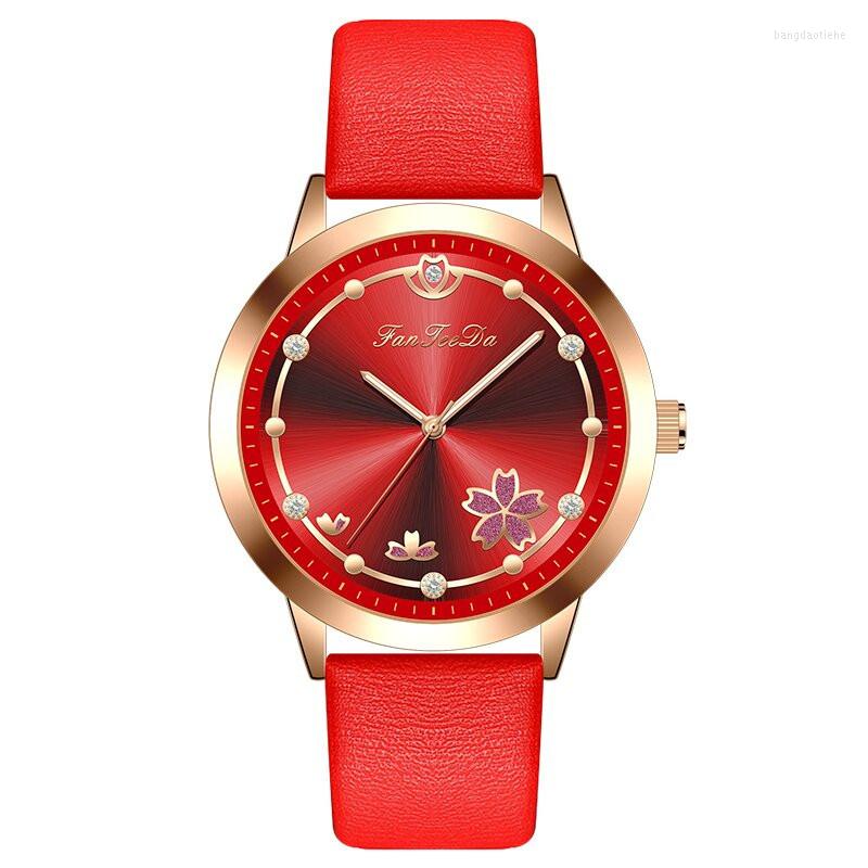 Wristwatches Fashion Flower Design Women's Watches Luxury Wristwatch For Women Elegant Ladies Quartz Leather Clock Drop Montre Femme, Bl
Wristwatches Fashion Flower Design Women's Watches Luxury Wristwatch For Women Elegant Ladies Quartz Leather Clock Drop Montre Femme, Bl