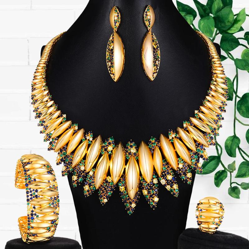 Necklace Earrings Set GODKI 4PCS Luxury African Jewelry For Women Wedding Party Dubai Bridal 2023 Earring Bracelet Ring, Picture shown
Necklace Earrings Set GODKI 4PCS Luxury African Jewelry For Women Wedding Party Dubai Bridal 2023 Earring Bracelet Ring, Picture shown