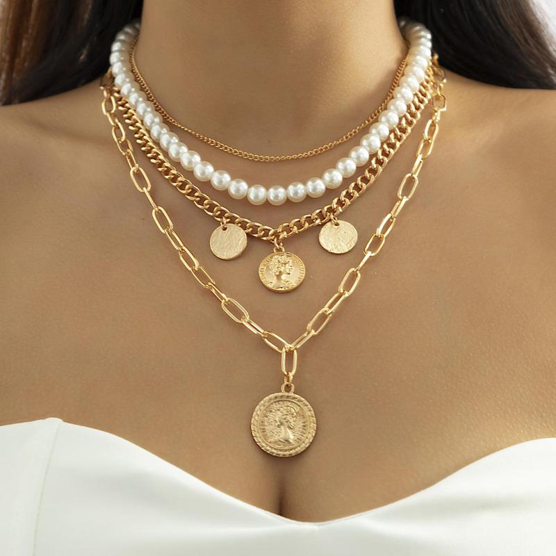 Chains Antique Multi-layer Beaded Chain Small Incense Necklace Simple Portrait Tassel Imitation Pearl
Chains Antique Multi-layer Beaded Chain Small Incense Necklace Simple Portrait Tassel Imitation Pearl