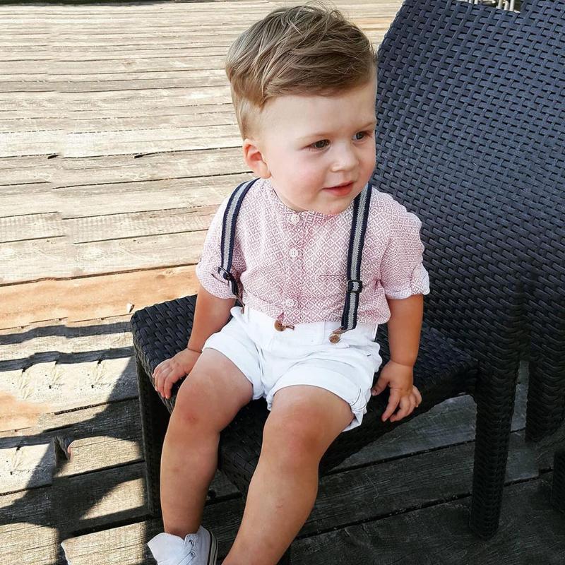 Clothing Sets Toddler Boys Gentleman Suit Kids Short Sleeve Bow Tie Shirt Suspender Shorts Casual Baby Boy Clothes Children's Outfits 1-5Y, Pink
Clothing Sets Toddler Boys Gentleman Suit Kids Short Sleeve Bow Tie Shirt Suspender Shorts Casual Baby Boy Clothes Children's Outfits 1-5Y, Pink