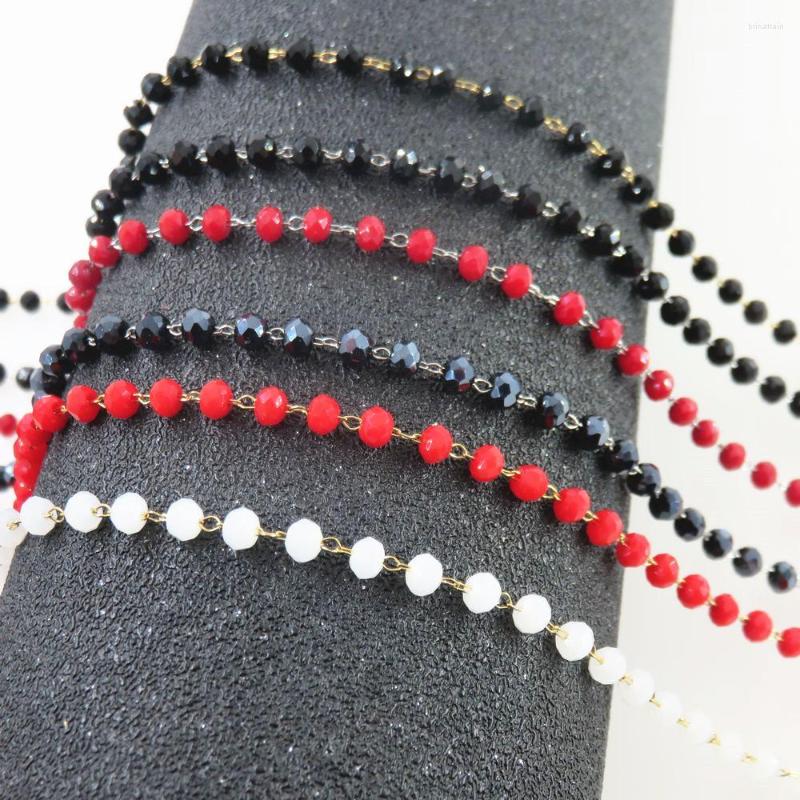 Chains 3mm Women Necklace White Plastic Black Bead Stainless Steel Chain For Lady Fashion Jewelry
Chains 3mm Women Necklace White Plastic Black Bead Stainless Steel Chain For Lady Fashion Jewelry