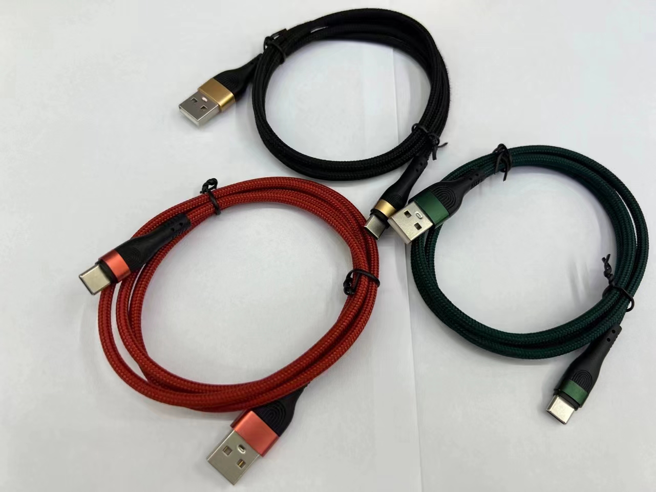2M Nylon Braided Cables Multi colors Type C Micro USB Data Cable 2.4A Fast Charge Cord for Samsung Xiaomi Huawei phones