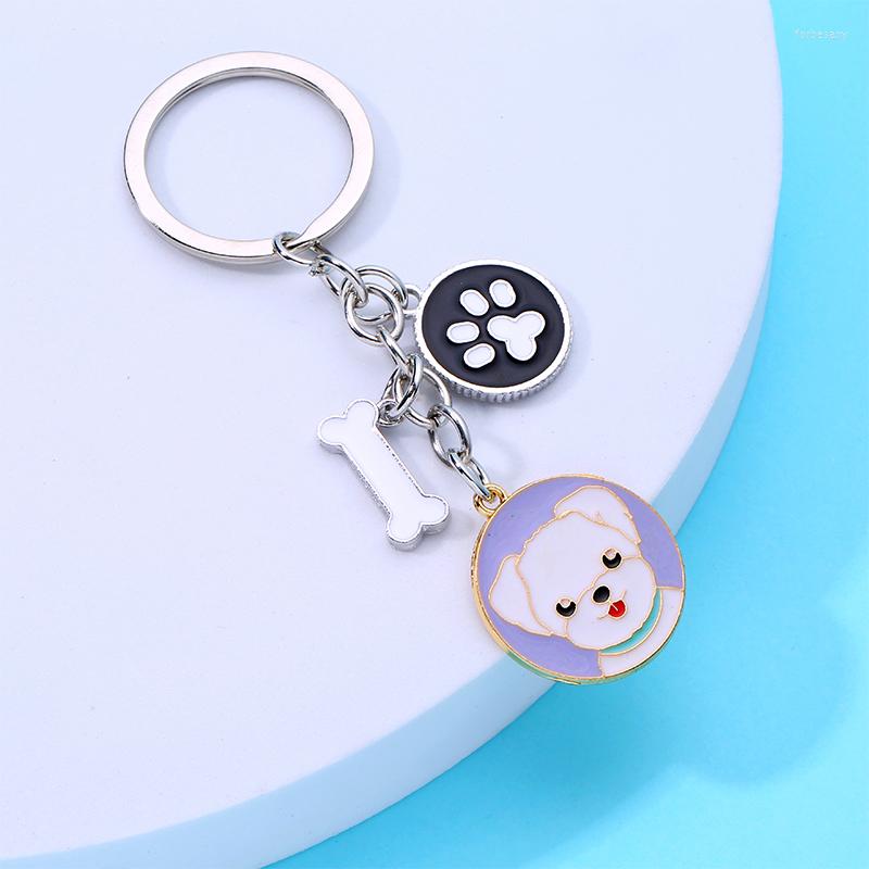 Keychains Drip Oil Alloy Accessories Keychain Puppy Round Tag Animal Series Dog Chain Backpack Charm
Keychains Drip Oil Alloy Accessories Keychain Puppy Round Tag Animal Series Dog Chain Backpack Charm