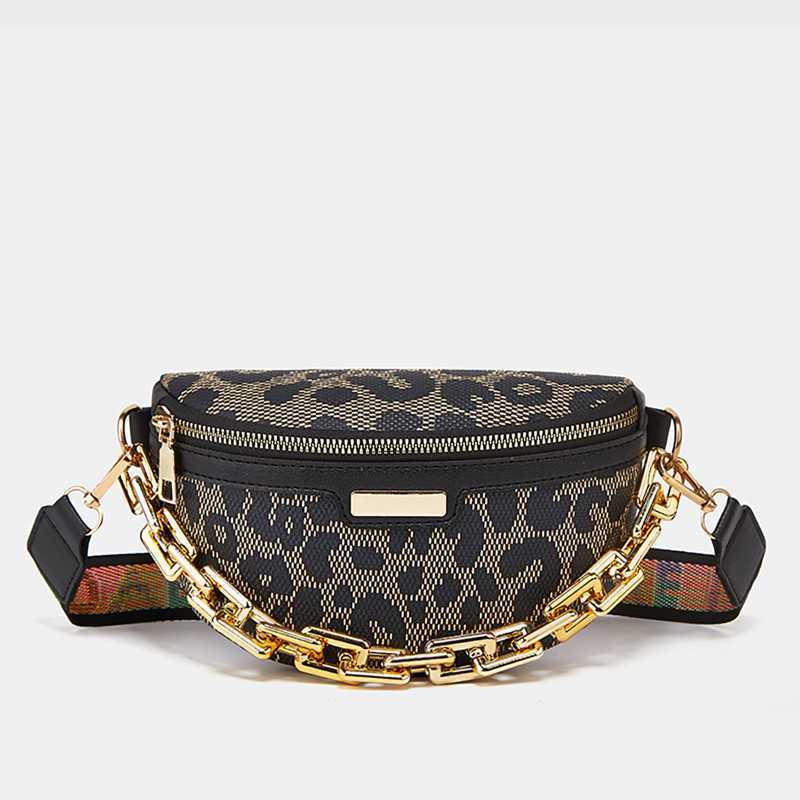 Shoulder Bags Stylish Leopard Printed Pu Leather Chain Waist for Women Trendy Fanny Pack Female Wide Strap Crossbody Chest Bag 230426, Black
Shoulder Bags Stylish Leopard Printed Pu Leather Chain Waist for Women Trendy Fanny Pack Female Wide Strap Crossbody Chest Bag 230426, Black
