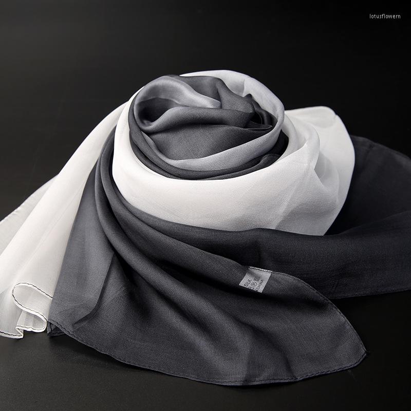 Scarves Women Mulberry Silk Gradient Color Shawl Wraps Female Spring Autumn Soft Light Sheer Scarf Foulard Luxury 2023
Scarves Women Mulberry Silk Gradient Color Shawl Wraps Female Spring Autumn Soft Light Sheer Scarf Foulard Luxury 2023