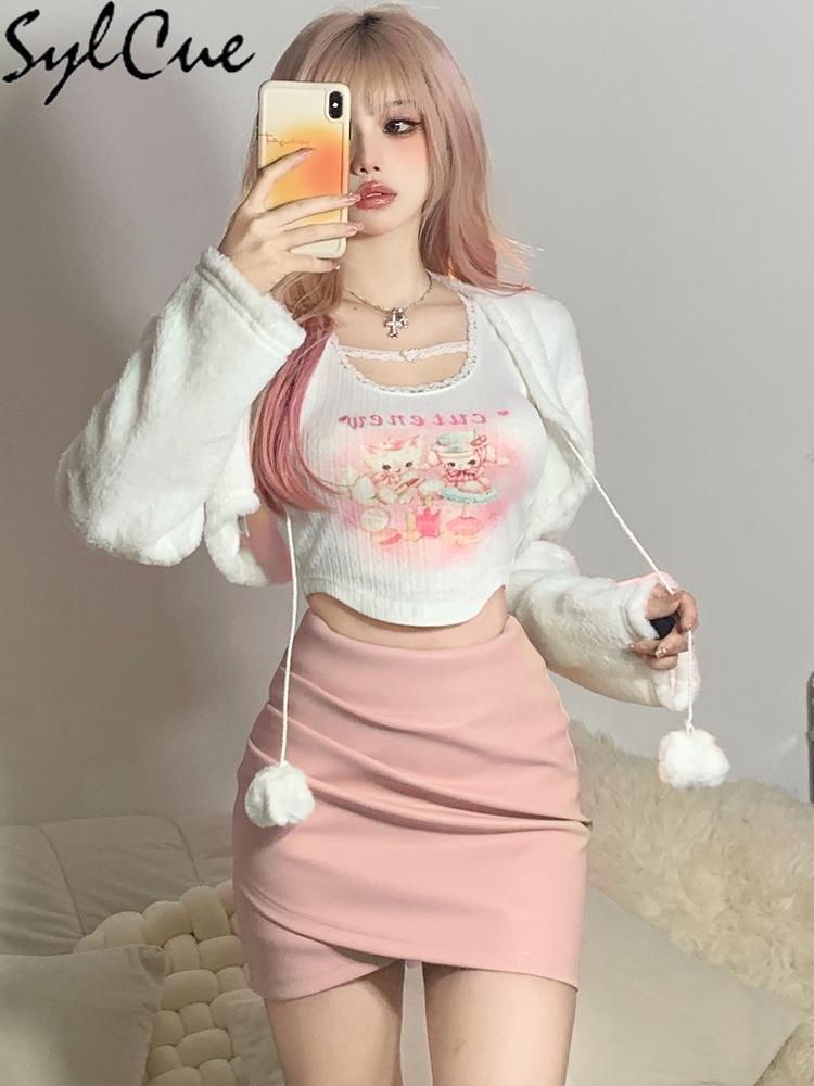 Jackets Sylcue White Simple Casual AllMatch Winter New Products Small Young Energetic Clean Atmospheric Girls' Cardigan Short Coat
Jackets Sylcue White Simple Casual AllMatch Winter New Products Small Young Energetic Clean Atmospheric Girls' Cardigan Short Coat