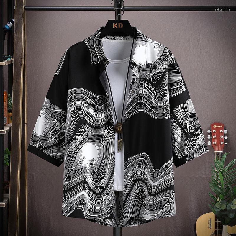 Men's Casual Shirts Short Sleeved Men's Ice Silk Summer 2023 Tops Tees Hip Hop Streetwear Thin Print T-Shirts Youth Polos Clothing, Black
Men's Casual Shirts Short Sleeved Men's Ice Silk Summer 2023 Tops Tees Hip Hop Streetwear Thin Print T-Shirts Youth Polos Clothing, Black