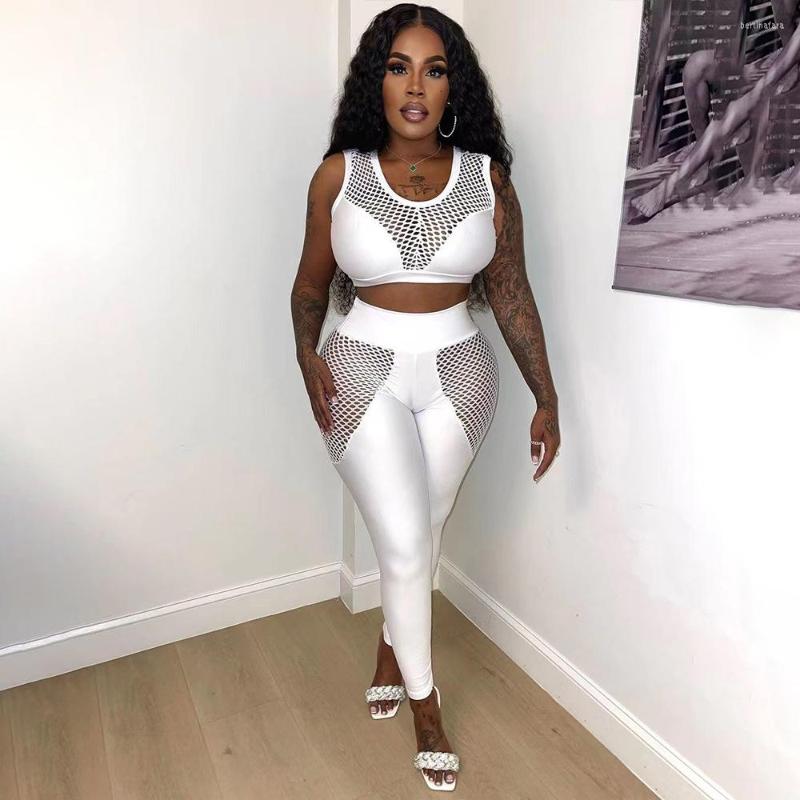 Women's Two Piece Pants 2023 Selling Mesh Stitching Casual Solid Color Two-Piece Sleeveless Short Top Long Women Sets, White
Women's Two Piece Pants 2023 Selling Mesh Stitching Casual Solid Color Two-Piece Sleeveless Short Top Long Women Sets, White