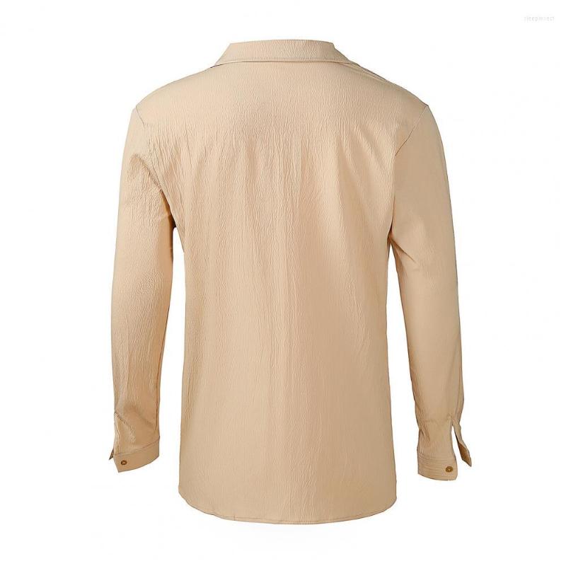 Men' Casual Shirts Trendy Men Shirt Buttons Placket Workwear Skin-touching Male Thin Work Retro, White
Men' Casual Shirts Trendy Men Shirt Buttons Placket Workwear Skin-touching Male Thin Work Retro, White