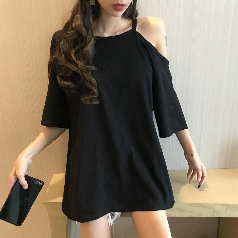 Women' T Shirts 2023 Summer Women' Tees Mid-length Loose Off Shoulder Short Sleeve T-shirt Korean Female Solid Chic Casual Tops, Green
Women' T Shirts 2023 Summer Women' Tees Mid-length Loose Off Shoulder Short Sleeve T-shirt Korean Female Solid Chic Casual Tops, Green
