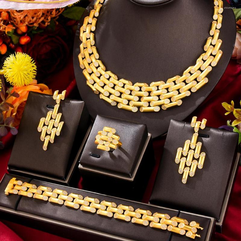 Necklace Earrings Set GODKI Icedout Hiphop Bamboo Knot Bone Luxury 4pcs African Jewelry For Women Wedding Party CZ Dubai Bridal, Picture shown
Necklace Earrings Set GODKI Icedout Hiphop Bamboo Knot Bone Luxury 4pcs African Jewelry For Women Wedding Party CZ Dubai Bridal, Picture shown