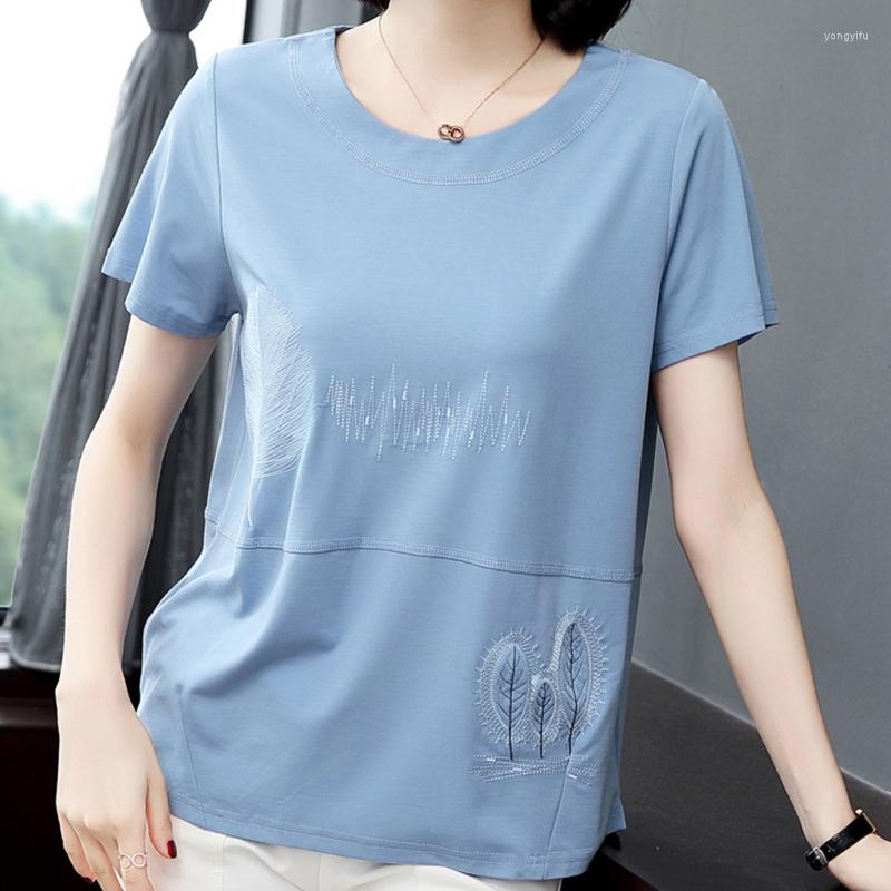 Women's T Shirts Embroidery Shirt Women Cotton Short Sleeve Tee Femme 2023 Summer Top Casual O-Neck T-Shirts Korean Style Womens Clothing, Navy
Women's T Shirts Embroidery Shirt Women Cotton Short Sleeve Tee Femme 2023 Summer Top Casual O-Neck T-Shirts Korean Style Womens Clothing, Navy