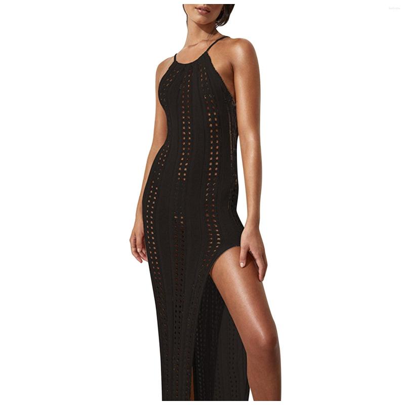 Women's Swimwear Womens Crochet Cover Up Hollow Out Swimsuit Coverup Side Split Maxi Beach Dress Shorts, Khaki 
Women's Swimwear Womens Crochet Cover Up Hollow Out Swimsuit Coverup Side Split Maxi Beach Dress Shorts, Khaki