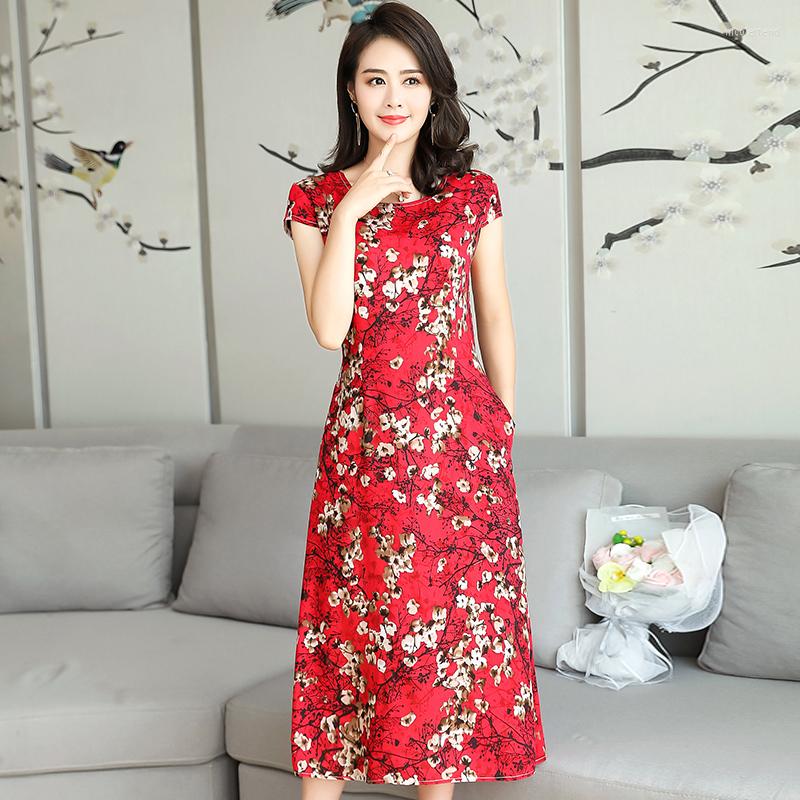 Party Dresses Summer Dress Women 2023 Slim Casual O-Neck Beach Short Sleeve Long Floral Print Vestidos
Party Dresses Summer Dress Women 2023 Slim Casual O-Neck Beach Short Sleeve Long Floral Print Vestidos