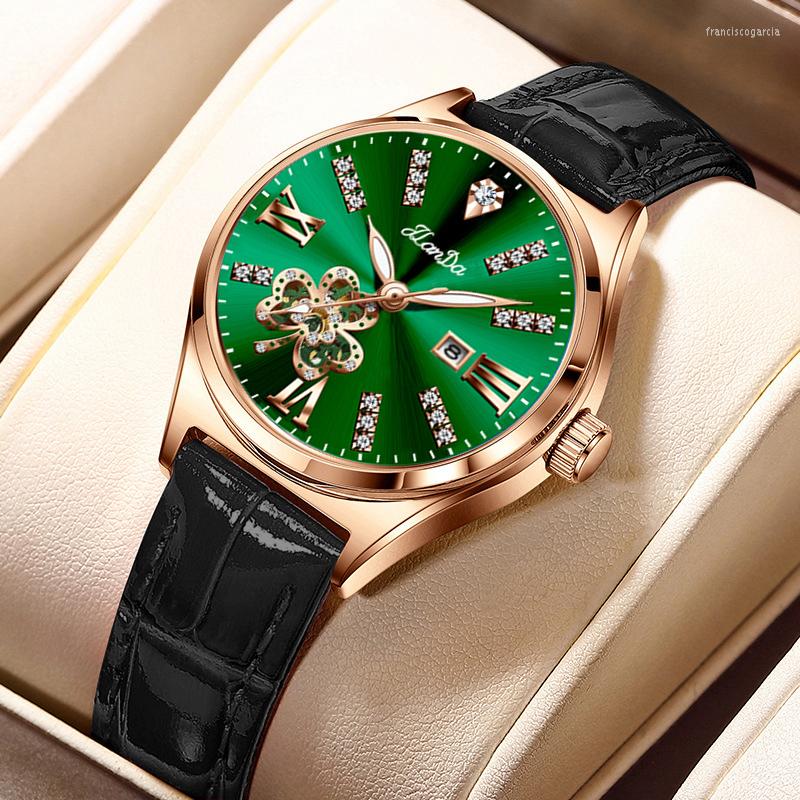 Wristwatches JLANDA 2023 Fashion Green Dial Leather Strap Watch Ladies Exquisite Atmosphere Diamond Luxury Quartz Waterproof Watches, Leather rose red
Wristwatches JLANDA 2023 Fashion Green Dial Leather Strap Watch Ladies Exquisite Atmosphere Diamond Luxury Quartz Waterproof Watches, Leather rose red