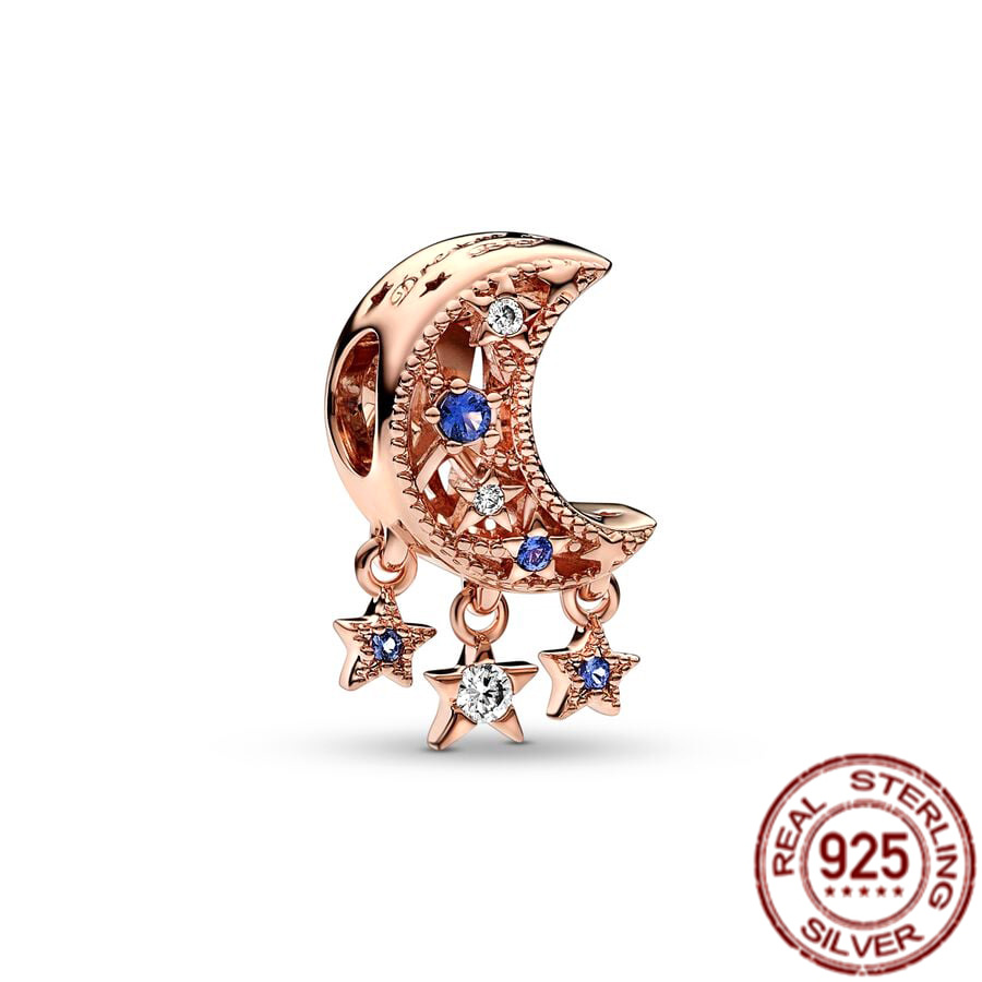 Elegant 925 Sterling Silver Rose Sister Charm With Tested Pearls - Ideal For DIY Ladies' Bracelet Gifts
